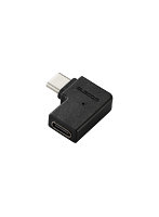 USB-C L字 変換 アダプタ 横向き ＜Type-Cポート-Type-Cプラグ＞ PD 60W 急速充電 【 MacBook Air Nintendo Switch スマホ タブレット PC 等対応】 ブラック MPA-CFCMLAD01BK