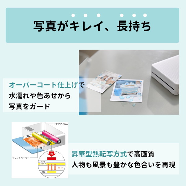 キヤノン Canon コンパクトフォトプリンター セルフィー SELPHY QX20（WH）