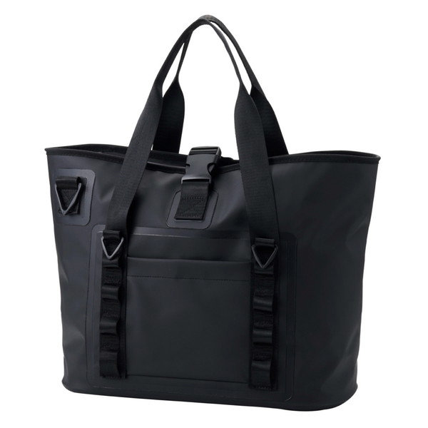 防水 トートバッグ 手提げ 肩掛け 2WAY バッグ 自立式 23L マグネット付き ロールトップタイプ A4 ショルダーバッグ ブラック BM-TBWP01BK