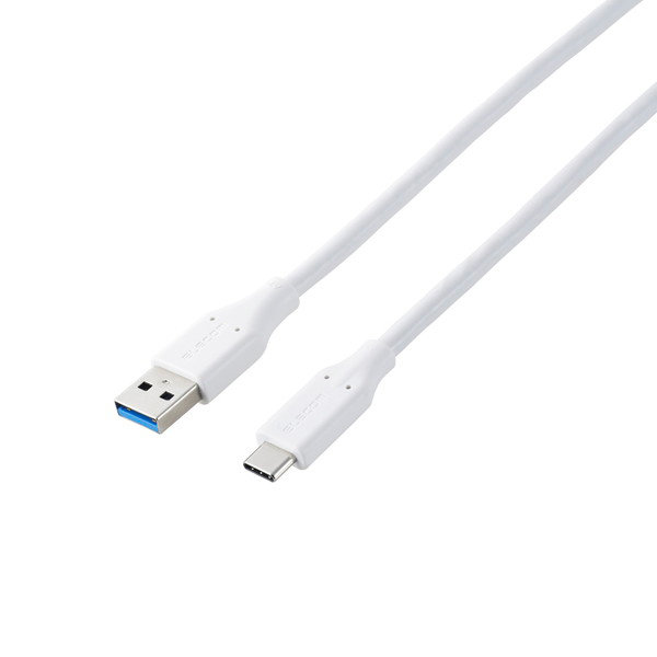 USB Type C ケーブル 1m （ USB-A to Type-C ） USB3.2 急速充電 5Gbps 15W 【iPhone/Xperia/Galaxy/iPad/MacBook などに対応】 ホワイト MPA-ACEC5G10WH