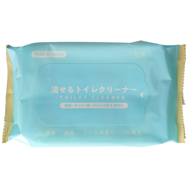 流せる除菌ミントのトイレクリーナー24枚....
