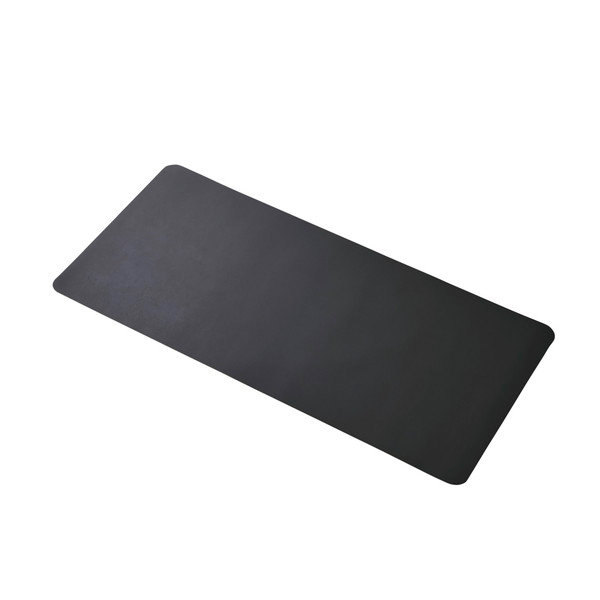 デスクマット マウス対応 ソフトレザー 大型 マウスパッド ズレにくい 900×430×1.7mm 水拭き可 ダークグレー MP-XDM04DGY