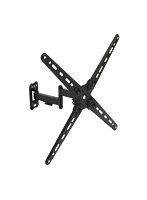 テレビ壁掛け金具 アーム式 フルモーションタイプ 【 13~55インチ テレビ 壁掛け 可能】 耐荷重10Kg 上下左右角度調整 VESA 対応 ケーブルホルダー付き ブラック TWM-FS01BK