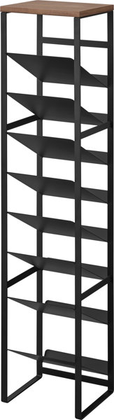 天板付きボトルストッカー タワー 8段 ブラック