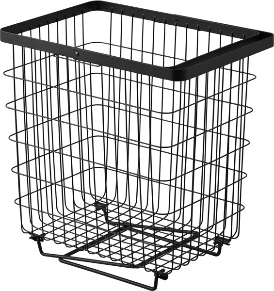 折り畳み脚付きランドリーバスケット タワー ブラック 5,808円