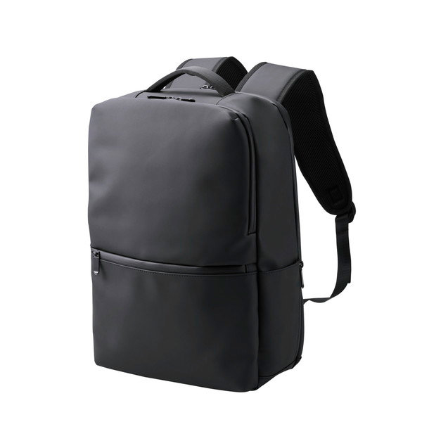 リュック バックパック 19L A4 15.6インチノートPC 収納可 通勤 通学 出張 ビジネスリュック キャリーオン仕様 ブラック BM-XBPSQ01BK