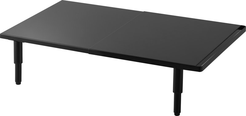 カウンターに載せられる伸縮食洗機ラック タワー ロータイプ ブラック