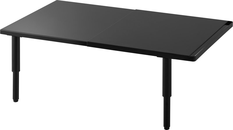 カウンターに載せられる伸縮食洗機ラック タワー ハイタイプ ブラック