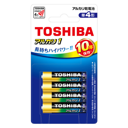 東芝 TOSHIBA LR03AN4BP アルカリ1 アルカリ乾電池 単4形 4本入り