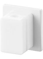 テープで貼り付けるマグネットケーブルホルダー スマート 5個組 ホワイト