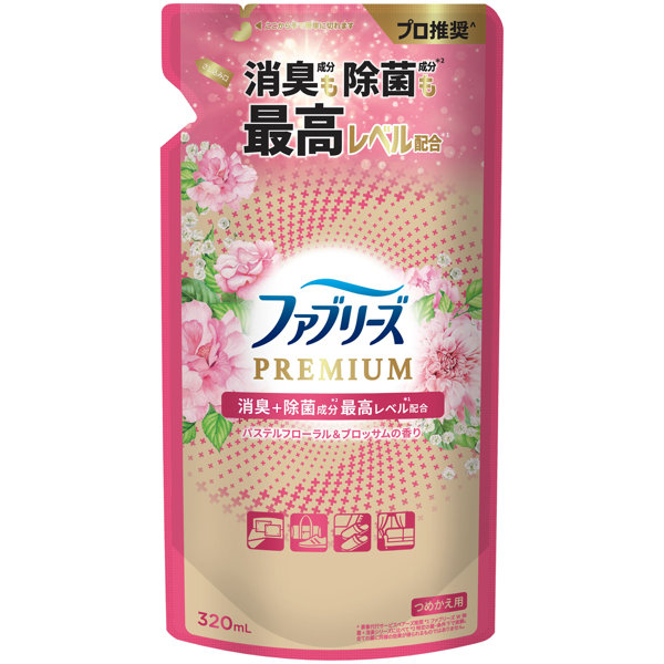 ファブリーズW除菌＋消臭プレミアムパステルフローラル＆ブロッサムの香りつめかえ 320ML