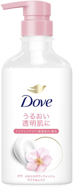 ダヴ ふわとろボディウォッシュ サクラ＆ムスク ポンプ 450G