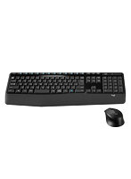 ロジクール ワイヤレスコンボ（フルサイズキーボード・テンキー有＆右利き用マウス） パームレスト MK345n