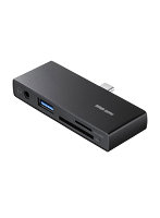 サンワサプライ USB 5Gbps Type-C カードリーダー USB1ポート搭載 ブラック ADR-5TCSD2BK