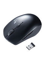 サンワサプライ 静音ワイヤレスブルーLEDコンボマウス（ブラック） MA-WBTBL193BK