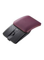 サンワサプライ 静音Bluetoothマウス 5ボタン スライドカバーで超コンパクトになる 充電式タイプ レッド MA-BBS526R