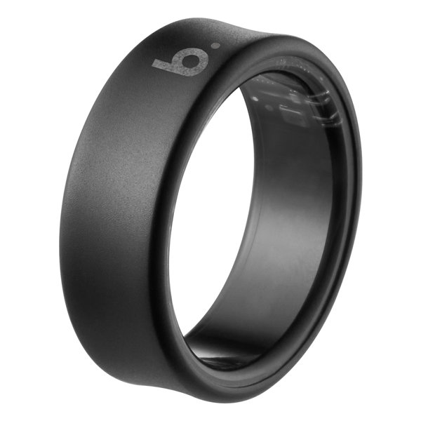 スマートリング Titanium Matt Black-8size（内径18.2mm） 健康・睡眠管理 B084TNBKRNG