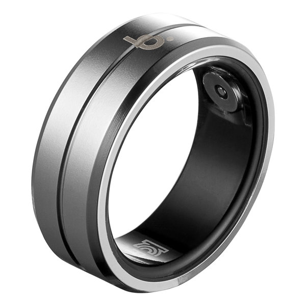 スマートリング Stainless steel Silver- 11 size（20.7mm） 健康・睡眠管理 B113SSVRNG