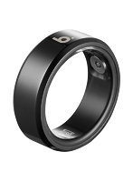 スマートリング Stainless steel Black- 7 size(17.4mm) 健康・睡眠管理 B073SBKRNG