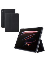 iPad Pro ケース 13インチ （ M4 ） ベルト付きフラップ カバー Apple Pencil収納 2アングル スタンド 軽量 耐衝撃 ブラック TB-A25PLPLF2BK