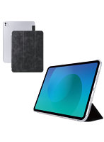 iPad Pro ケース 13インチ （ M4 ） マグネット式フラップ カバー 2アングル スタンド オートスリープ機能 軽量 薄型 背面クリア ブラック TB-A25PLWVBK