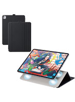 iPad Pro ケース 13インチ （ M4 ） マグネット着脱フラップ カバー 8段階角度調節 スタンド オートスリープ機能 ブラック TB-A25PLWVDBK