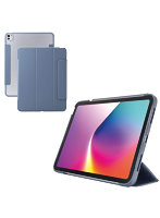 iPad Pro ケース 13インチ （ M4 ） マグネット式フラップ カバー 2アングル スタンド オートスリープ機能 軽量 薄型 耐衝撃 背面クリア ブルーグレー TB-A25PLWVFCBG