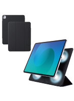 iPad Pro ケース 13インチ （ M4 ） マグネット着脱フラップ カバー 2アングル スタンド オートスリープ機能 軽量 薄型 ブラック TB-A25PLWVPF2BK