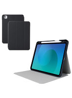 iPad Pro ケース 11インチ （ M4 ） マグネット式フラップ カバー Apple Pencil収納 フリーアングル スタンド オートスリープ機能 衝撃吸収 ブラック TB-A25PMSABK