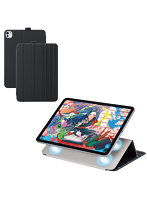 iPad Pro ケース 11インチ （ M4 ） マグネット着脱フラップ カバー 7段階角度調節 スタンド オートスリープ機能 ブラック TB-A25PMWVDBK