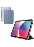 iPad Pro ケース 11インチ （ M4 ） マグネット式フラップ カバー 2アングル スタンド オートスリープ機能 軽量 薄型 耐衝撃 背面クリア ブルーグレー TB-A25PMWVFCBG