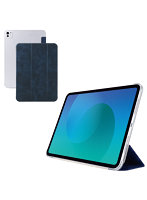 iPad Pro ケース 11インチ （ M4 ） マグネット式フラップ カバー 2アングル スタンド オートスリープ機能 軽量 薄型 背面クリア ネイビー TB-A25PMWVNV