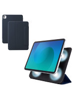 iPad Pro ケース 11インチ （ M4 ） マグネット着脱フラップ カバー 2アングル スタンド オートスリープ機能 軽量 薄型 ネイビー TB-A25PMWVPF2NV