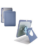 iPad ケース 11インチ （ A16 ） / 10.9インチ 第10世代 マグネット着脱フラップ カバー 360度回転 Apple Pencil収納 スタンド オートスリープ機能 ブルーグレー TB-A25RMG360BG