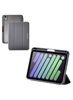 iPad mini ケース 8.3インチ （ A17 Pro ） / 第6世代 マグネット式フラップ Apple Pencil収納 2アングル スタンド オートスリープ機能 チャコールグレー TB-A25SWVJM3GY