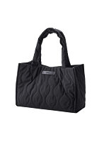 トートバッグ 大容量 ツールボックス A4対応 14インチPC収納 撥水防汚加工 キルティング素材 ブラック BM-QTBTBK