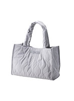 トートバッグ 大容量 ツールボックス A4対応 14インチPC収納 撥水防汚加工 キルティング素材 グレー BM-QTBTGY