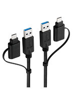 データ移行ケーブル USBリンクケーブル 1.5m Windows11/10/Mac対応 USB3.0/5Gbps 高速転送 ドラッグ＆ドロップ インストール不要 キーボード・マウス共有 黒 ECUC-TV8BK