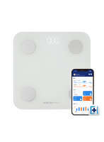 体重計 体組成計 Bluetooth/Wi-Fi対応 スマホ連動 13項目測定 体脂肪率 / BMIなど ヘルスメーター iOS/Android対応 ELECOM Healthcareアプリ連携 ホワイト HCS-BTWFS01WH