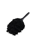 ホコリ取り 除電ブラシ 静電気除去 帯電防止繊維 マグネット収納 ハンディモップ パソコン モニター キーボード 掃除 ブラック KBR-AM020AS