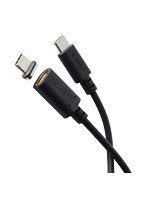 マグネット 充電ケーブル USB-C 60W PD対応 着脱式コネクタ ブレーカー内蔵 2m ブラック MPA-CCMA20BK
