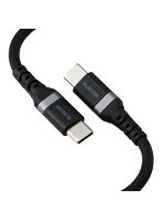 240W PD EPR USB Type-C ケーブル 2m やわらかシリコン eMarker 480Mbps ブラック MPA-CCECPSS20BK