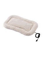 ペットヒーター ホットマット 犬 猫 カート・キャリーお出かけOK USB給電 モバイルバッテリー対応 2段階温度（約32/39℃） タイマー3/6h 撥水 洗濯可能 ベージュ PET-HC01BE