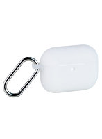 AirPods Pro 3 ケース MagSafe対応 シリコン 耐衝撃 滑りにくい カラビナ付 落下防止 クリア AVA-AP07SCCR