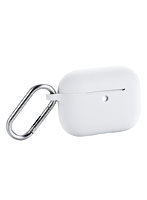 AirPods Pro 3 ケース MagSafe対応 シリコン 耐衝撃 滑りにくい カラビナ付 落下防止 グレー AVA-AP07SCGY