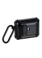 AirPods Pro 3 ケース MagSafe対応 ZEROSHOCK 3構造衝撃吸収 ロック機能 カラビナ付 落下防止 ブラック AVAWAP07ZEROLBK