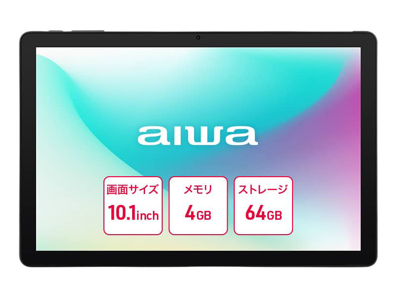aiwa tab AS10L Android15搭載10.1インチタブレットPC （Helio G81 OctaCore/4GB/eMMC64GB/Android15/10.1型IPS/SIMスロット:nanoSIM/1280x800pix） JA5-TBA1011 17,798円