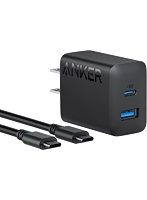 Anker Charger （20W， 2-Port） with USB-C ＆ USB-C ケーブル ブラック B2348N11