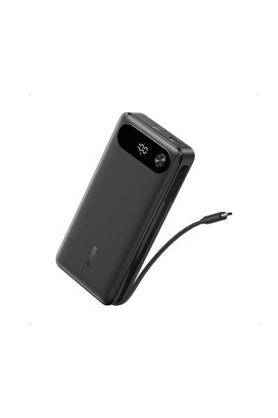Anker Power Bank （20000mAh， 87W， Built-In USB-C ケーブル） ブラック A1383N11