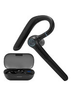 Bluetooth ヘッドセット 片耳 マイク付き ENC ノイズキャンセリング ワイヤレス イヤーフック型 ブームマイク 左右耳兼用 最大18時間再生 通話11時間 ブラック LBT-HSC41BK-EC